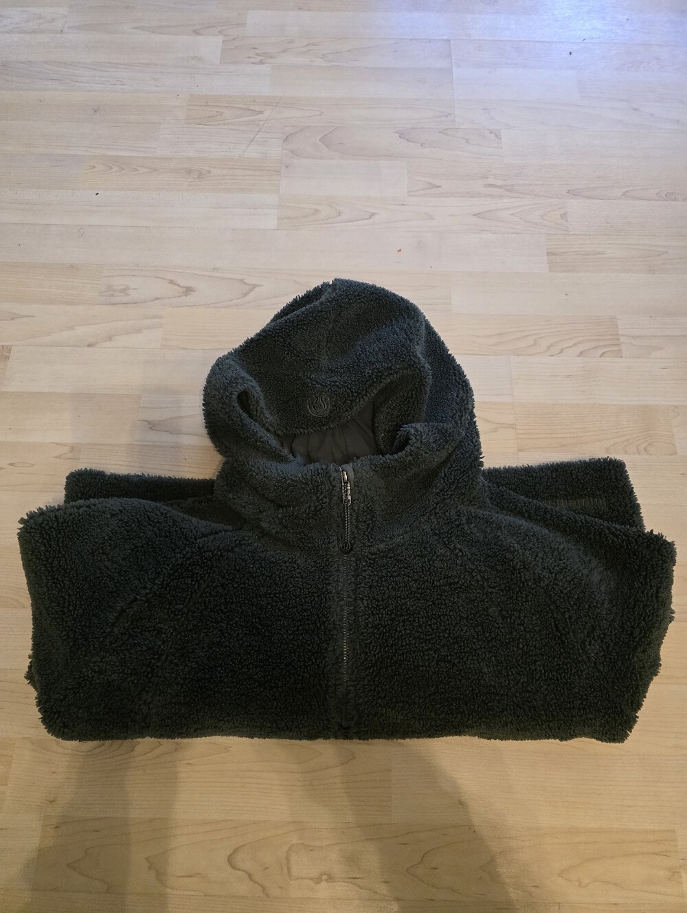 Lululemon Scuba Oversized Half-Zip Fleece Hoodie Smoked Spruce Size XL/XXL